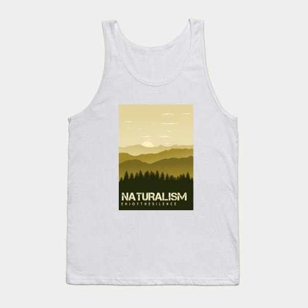 naturalism enjoy the silence Tank Top by Zakaria Azis